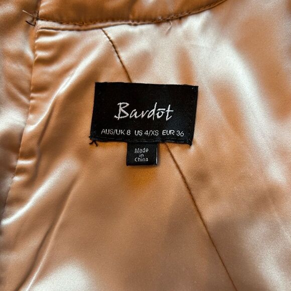 Bardot  X Anthropologie  Daisy Lace A-Line Dress in Navy & Nude Size 4/XS - Picture 9 of 12